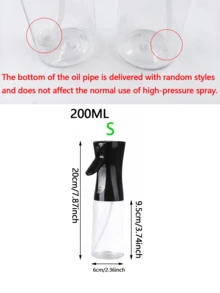 廚房居家與烤肉用油噴霧瓶 高壓可補充式超細霧保濕噴瓶 戶外烤肉用 橄欖油與食用油連續高壓噴霧瓶 適用氣炸鍋 容量 200ml/300ml/500ml 適合生日、節日、派對、聚會、新年與聖誕場合 - 彩色 - 查看 14