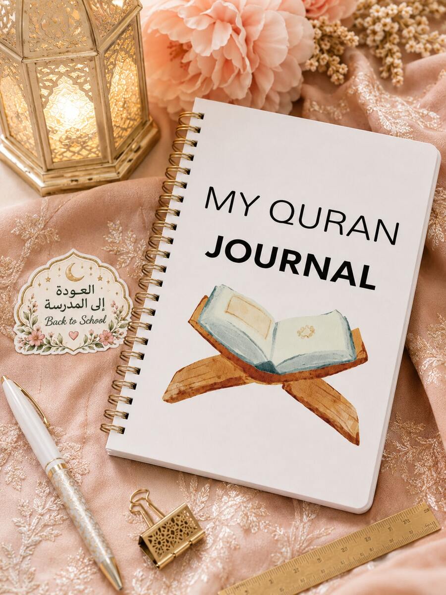 Buku Catatan Spiral Jurnal Saya, Perencana Pembelajaran dan Refleksi Islami, Cocok untuk Catatan, Pelacakan Bacaan Harian, Tujuan Doa, Hafalan Ayat Suci dan Catatan Iman Pribadi, Perlengkapan Sekolah, Perlengkapan Kantor