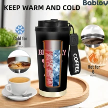 1/5 Stück 18oz Edelstahl Kaffee Becher, Es ist mein Geburtstag Rosa Schleife Muster Reisebecher, Multifunktions Klappstroh Deckel, Schwarzer Kaffee Schlüsselband, Ideales Geburtstagsgeschenk für Mädchen und Frauen, Geeignet für Party, Reise, Zuhause und Alltag - Bogen - Übersicht 4