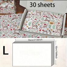 10/30/50 Sheets Christmas Reindeer Pattern Thin Paper, 20.0 Inches X 14.0 Inches Gift Wrapping Paper, Suitable For Christmas Wedding, Valentine'S Day Gifts, Birthday Gift Wrapping, Bouquet Wrapping, Gift Bag Filling, And Party Gifts - View 16