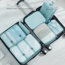 7pcs Large Capacity Travel Storage Bag Set, Portable Clothing Travel Storage Cubes, Makeup Bag, Waterproof Large Capacity Clothing Storage Bag, Luggage Organizer, Holiday Essential - View 15