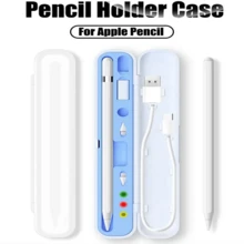 1 Pieza Estuche de Transporte y Almacenamiento para Apple Pencil, Compatible con Apple Pencil de 1ª y 2ª Generación, Soporte de Almacenamiento con Tapa, Diseño Elegante, Protección Duradera, Compacto y Portátil, (Bolígrafo y Accesorios No Incluidos) - Multicolor - Ver 2