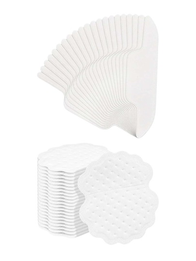 Kit desechable de 40 piezas para el sudor, protector de cuello, forro de sombrero + almohadillas para axilas, autoadhesivas, combate la hiperhidrosis, cómodas e insípidas, para hombres y mujeres