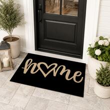 1pc Kitchen Floor Mat Door Mat Polyester Absorbent Non-Slip Mat Home Entrance Mat Kitchen Bathroom Foot Mat Living Room Bedroom Balcony Floor Mat Dirt-Hiding Quick-Drying Durable Mat Suitable For Coffee Shop Bar Holiday Party Home Decor Pet Mat - Multicolor - View 2