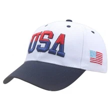 USA Letter Embroidered Baseball Cap Outdoor Sports Baseball Cap Suitable For Team Sports - Multicolor - View 9