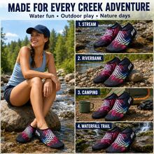 Unisex Soft & Comfortable Bottom Design, Fashionable Dual-Color Top Design, Suitable For Beach, Surfing, Swimming, Fishing And Other Outdoor Activities. Also Includes Non-Slip Durable Multi-Function Yoga Fitness Shoes. - Blue - View 5