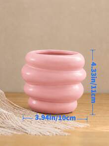 1pc Cute Honey Jar Shape Makeup Brush Holder, Nordic Cosmetic Organizer Cup, Makeup Brush Storage Container, Beauty Tool Display Stand, Vanity Organizer For Dressing Table, Home Decor & Bathroom Countertop - View 5