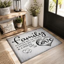1pc Kitchen Door Mat, Polyester Absorbent Non-Slip Floor Mat, Home Entrance Mat, Kitchen Bathroom Foot Mat, Living Room Bedroom Balcony Floor Mat, Stain-Resistant Quick-Drying Durable Mat, Suitable For Coffee Shop, Bar, Holiday Party, Home Decor, Pet Mat - Multicolor - View 5