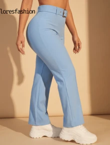 Women Pants - Light Wash - View 3