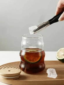 1pc 450ml Heat-Resistant Cup, Suitable For Coffee, Milk And Other Beverages, Transparent Glass Material, High Borosilicate Glass Straw Cup - Multicolor - View 5