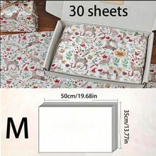 10/30/50 Sheets Christmas Reindeer Pattern Thin Paper, 20.0 Inches X 14.0 Inches Gift Wrapping Paper, Suitable For Christmas Wedding, Valentine'S Day Gifts, Birthday Gift Wrapping, Bouquet Wrapping, Gift Bag Filling, And Party Gifts - View 11