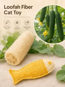 Pet Chew Toy Natural Loofah Bite-Resistant Teeth Grinding And Cleaning Bad Breath Relief - Multiple Styles - View 2
