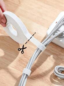 1 Roll Vine Shaping/Cable Management Hook And Loop Fastener Strap, Multi-Size Optional, Strong , Universal For Office, Home / Garden Tying, Reusable, Tidy And - Magic Straps - View 1