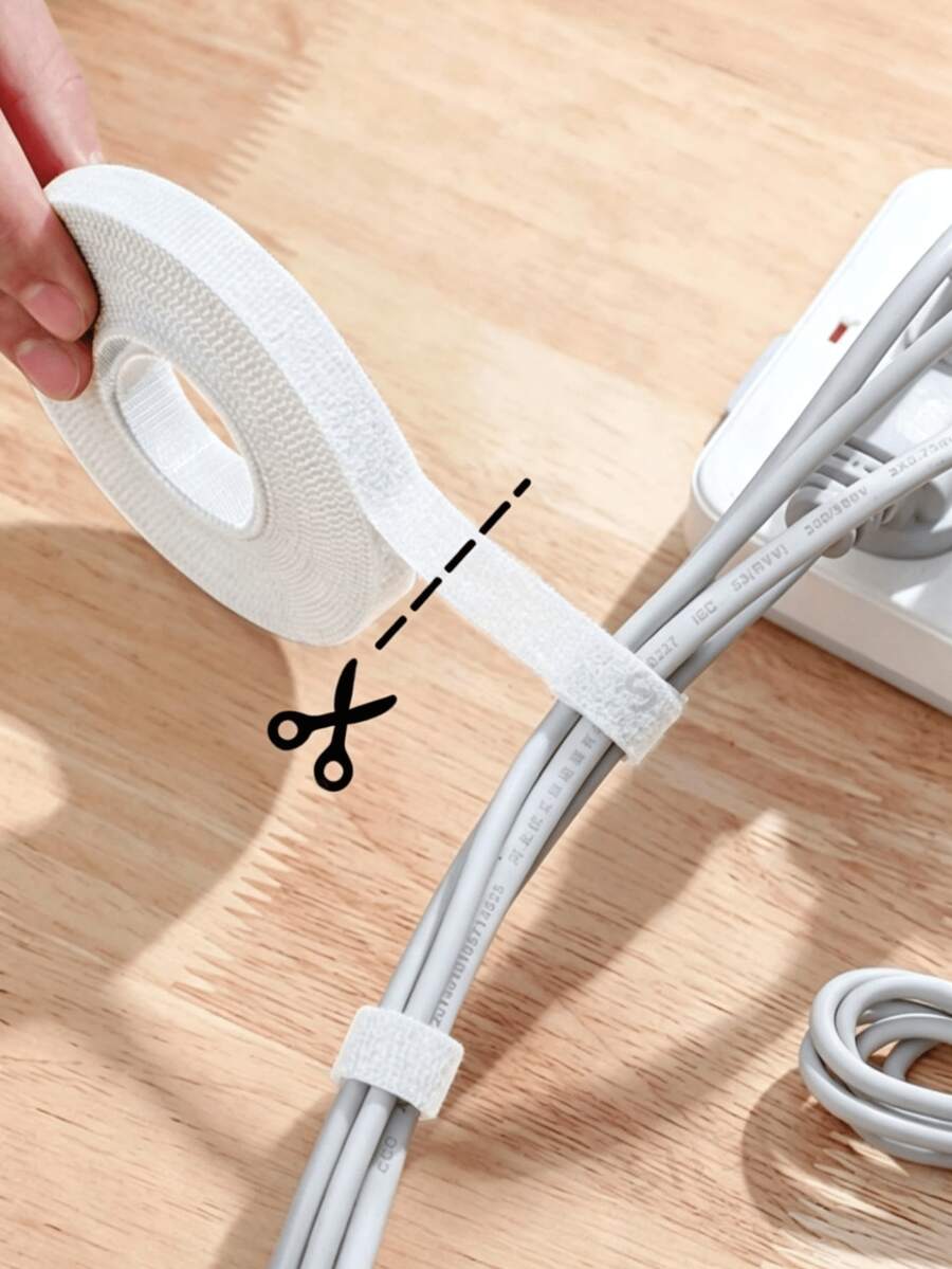 1 Roll Vine Shaping/Cable Management Hook And Loop Fastener Strap, Multi-Size Optional, Strong , Universal For Office, Home / Garden Tying, Reusable, Tidy And - Magic Straps - View 1