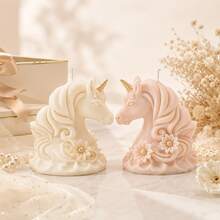Zhonghui Mold 3D Unicorn Rocking Horse Silicone Mold, Cute Pony Candle Mold For DIY Scented Candles, Resin, Soap, Plaster, Baby Shower Birthday And Home Decor Crafts - Animal - View 3