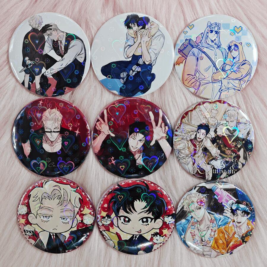 Comic Manhwa Anime "Roses And Champagne" Pins & Badges, Universal Accessory Gift, Exquisite Accessory For Clothing, Backpacks, And Hats,Suitable As A Fun Gift For Colleagues, Friends, And Classmates.