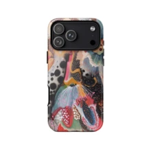 Ocean Wild 手機殼 抽象海洋生物圖案 彩色藝術風格 相容 iPhone 17 16 15 14 Plus 13 12 11 Pro Max - 彩色 - 查看 5