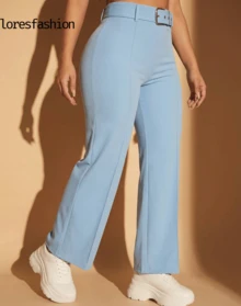 Women Pants - Light Wash - View 7