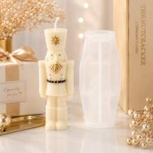 Zhonghui Mold قالب سيليكون جندي كاسر البندق 3D، قالب شمع DIY للشموع المعطرة، الراتنج، الصابون، الجبس، ديكور المنزل للعطلات عيد الميلاد وصناعة الهدايا - تمثال - مشاهدة 5