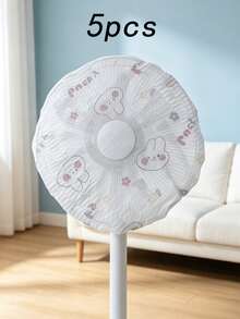 15/10/5Pcs Universal Disposable Fan Dust Cover Protector, Fits 10-15 Inch Diameter Fans, Easy Install & Remove, For Bedroom, Living Room, Office, Classroom & School, Random Pattern Shipment, Household Fan Accessory - Multiple Styles - View 13