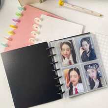 Photo Card Loose-Leaf Binder, Photo Card Storage Album, A5 Idol Card DIY Collection, Anime 2D Peripheral Photo Album, Replaceable Inner Pages, Album Small Cards / Postcards / Universal Storage Book - Multicolor - View 1