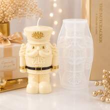 Zhonghui Mold قالب سيليكون جندي كاسر البندق 3D، قالب شمع DIY للشموع المعطرة، الراتنج، الصابون، الجبس، ديكور المنزل للعطلات عيد الميلاد وصناعة الهدايا - تمثال - مشاهدة 6