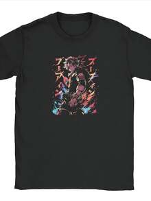 Fire And Ash Jake, Sully, And Neytiri T-Shirt, Awesome T-Shirt, Crew Neck T-Shirt, Pure Cotton Clothing With Graphic Print - 黑色 - 查看 1
