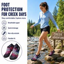Unisex Soft & Comfortable Bottom Design, Fashionable Dual-Color Top Design, Suitable For Beach, Surfing, Swimming, Fishing And Other Outdoor Activities. Also Includes Non-Slip Durable Multi-Function Yoga Fitness Shoes. - Blue - View 6