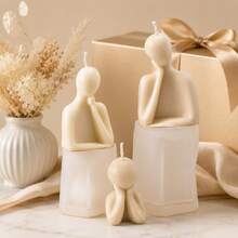 Zhonghui Mold 3D Abstract Figure Silicone Mold, Thinker Human Body Candle Mold For DIY Scented Candles, Resin, Soap, Plaster, Minimalist Home Decor Crafts - Family - View 7