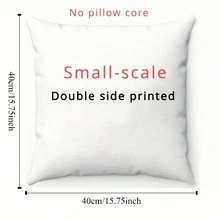 1pc Customized Pillow Case, DIY Personalized Pillow Cover, Home Decor, Suitable For Father's Day, Mother's Day, Halloween, Christmas, Christmas Eve, Valentine's Day, Birthday, Anniversary, Thanksgiving And Other Occasions - Multicolor - View 16