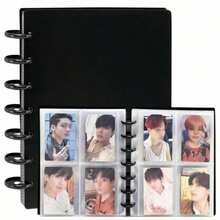 Photo Card Loose-Leaf Binder, Photo Card Storage Album, A5 Idol Card DIY Collection, Anime 2D Peripheral Photo Album, Replaceable Inner Pages, Album Small Cards / Postcards / Universal Storage Book - Multicolor - View 2