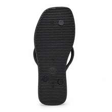 Rasteirinha Feminina com Strass e Palmilha Confortável, Chinelo Casual Elegante para o Dia a Dia - Rasteira SL Preta - Visão 5