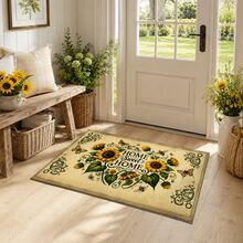 1/2 buah Keset Pintu Motif Bunga Matahari, Keset Lantai Dapur, Keset Penyerap Poliester, Keset Lantai Dapur, Cocok Untuk Dapur, Ruang Tamu, Pintu Masuk, Balkon, Dekorasi Rumah, Hadiah Liburan, Keset Kamar Tidur, Keset Kaki, Keset Hewan Peliharaan, Dekorasi Kamar Mandi, Dekorasi Ruangan, Dekorasi Dapur - MultiWarna - View 2