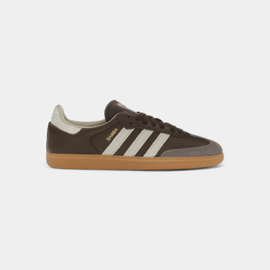 Adidas أديداس سامبا أو جي بني بيج رمادي - قهوة بني - مشاهدة 1