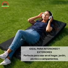Portable Exercise Mat 190x60x10 - Black - View 7