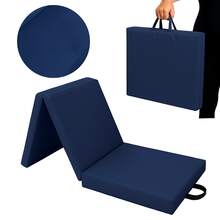 Portable Exercise Mat 190x60x5 - Navy Blue - View 1