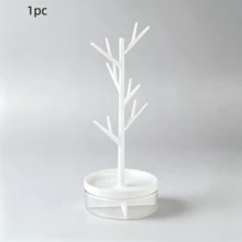1件裝飾性珠寶收納展示架，懸掛式收納，多功能可擴展，頂部托盤收納，適用於情人節、聖誕節、母親節，適合梳妝台、臥室、旅行，精緻女性與禮品購買者，全年適用。以時尚魅力整理您的配件，居家裝飾與時尚愛好者的完美選擇 - 彩色 - 查看 13