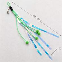 4pcs Cat Teaser Wand Set Hanging Bell Tassels Interactive Cat Toy Indoor Cat Exercise Activity Accessories Scratching Tree & Pet Enrichment Supply - Multicolor - View 5