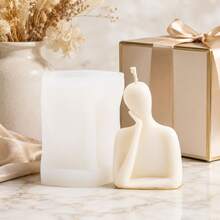 Zhonghui Mold 3D Abstract Figure Silicone Mold, Thinker Human Body Candle Mold For DIY Scented Candles, Resin, Soap, Plaster, Minimalist Home Decor Crafts - Family - View 5