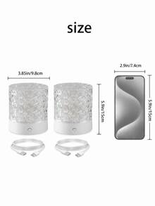 1pc Cylindrical Water Ripple Projection Lamp, Colorful Ocean Wave Light Night Light | Suitable For Bedroom, Bedside, Dorm, Room Decor | USB Powered - Multicolor - View 14