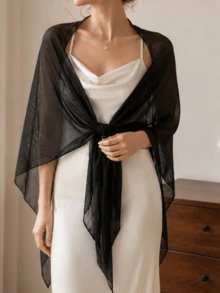 1 buah Syal Wanita Segitiga Warna Polos, Lembut dan Bernapas, Longgar, Pelindung Matahari, Gaya Elegan, Handuk Pantai, Cocok untuk Ruangan Ber-AC, Perjalanan, Pantai, Musim Semi, Musim Panas, Musim Gugur - MultiWarna - View 2