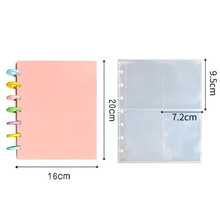 Photo Card Loose-Leaf Binder, Photo Card Storage Album, A5 Idol Card DIY Collection, Anime 2D Peripheral Photo Album, Replaceable Inner Pages, Album Small Cards / Postcards / Universal Storage Book - Multicolor - View 6