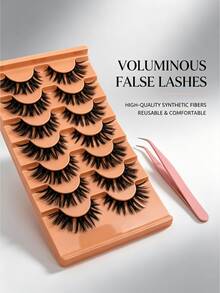 Dense Doll 3D Multi-Layer Thick Fluffy Faux Mink Y2K Concert Photo Dramatic False Eyelashes - View 3