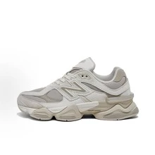 New Balance 9060 - Rain Cloud Grey, Sea Salt & Black Castlerock | Viral 2026 Chunky Platform Sneakers | Premium Suede & Mesh Breathable Trainers | Comfortable ABZORB Midsole Dad Shoes | Authentic Unisex High-Fashion Footwear - 灰褐色 - 查看 1
