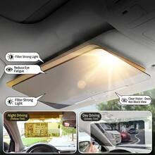 2-In-1 Day & Night Universal Car Sun Visor, Anti-Glare, UV Protection, Dual-Use, Reduces Glare & Brightness, ABS Material, Universal Fit, Suitable For Most Car Models - A - View 6
