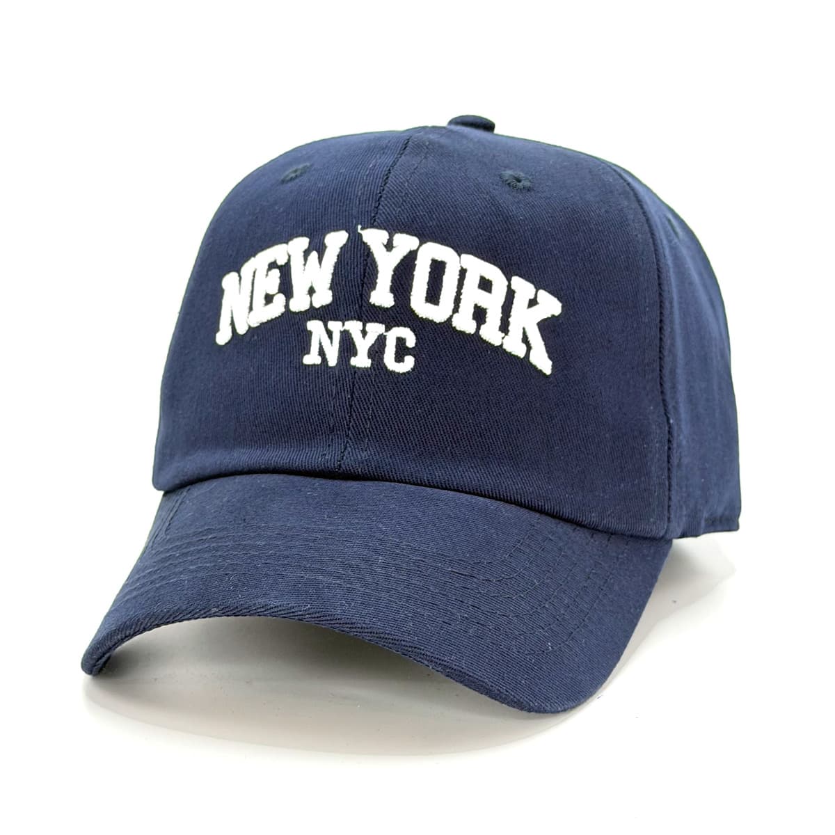 New York NYC Embroidered Cap For Men And Women, Dad Hat Style, Beach, Sun, Club, Pool, Stylish Gift, Streetwear, Casual, Everyday Wear - 藏蓝色 - 查看 1