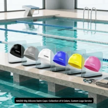 Universal Silicone Swimming Cap, Waterproof, Extra Large, Non-Tight Fit, Professional Swim Cap For Men And Women - Multicolor - View 2