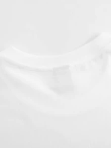 Camiseta casual de verano para mujer con diseño de dibujo a mano, con estampado de arquitectura de cúpula de Florencia, Toscana, de manga corta y cuello redondo. - Blanco - Ver 8