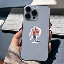 Cloud Red-Haired Female Knight, A Women's Empowerment Theme Illustration Sticker - Waterproof Vinyl Sticker - Durable Smooth Surface, Self-Adhesive Bumper Sticker, Suitable For Cars, Windows, Laptops, Trucks, Water Bottles - Multi-Functional Durable Design, Car Sticker - Vinyl - View 4