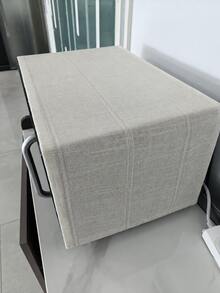 1pc Minimalist Striped Microwave Cover, Multi-Functional Appliance Dust Cover Kitchen Cloth - Rolled Edge Style - View 13